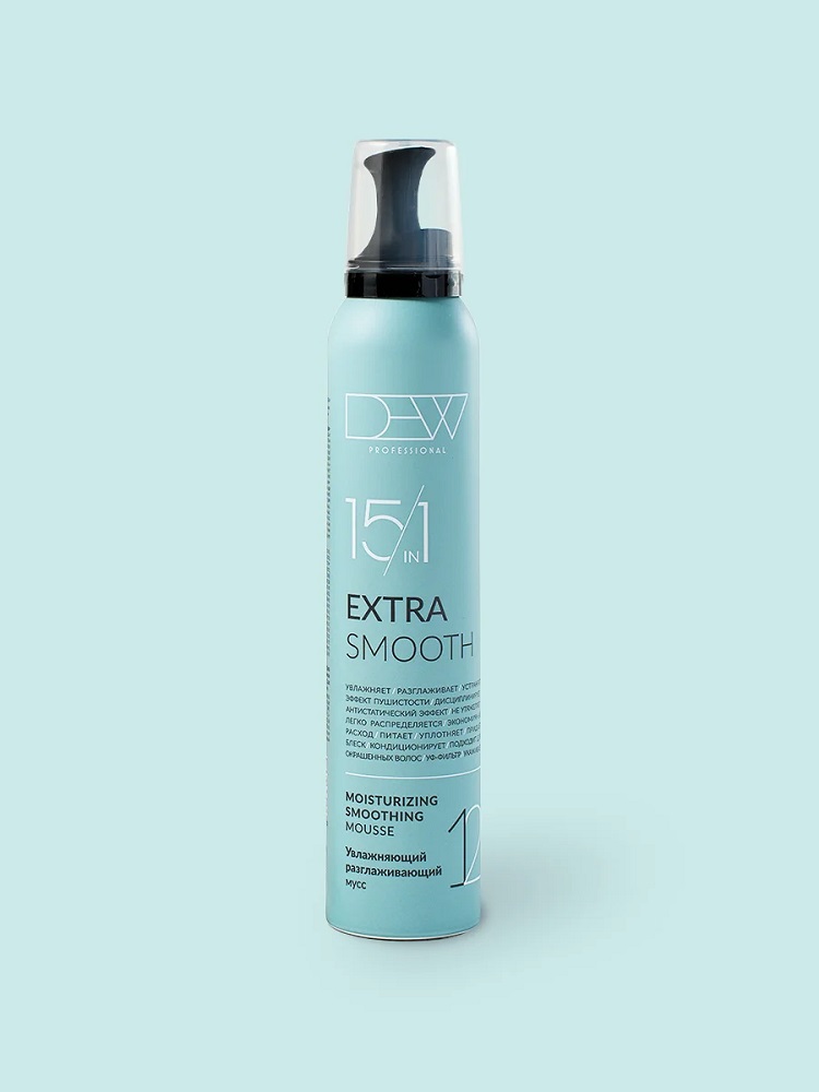 DEW PROFESSIONAL EXTRA SMOOTH УВЛАЖНЯЮЩИЙ РАЗГЛАЖИВАЮЩИЙ МУСС, 200 мл