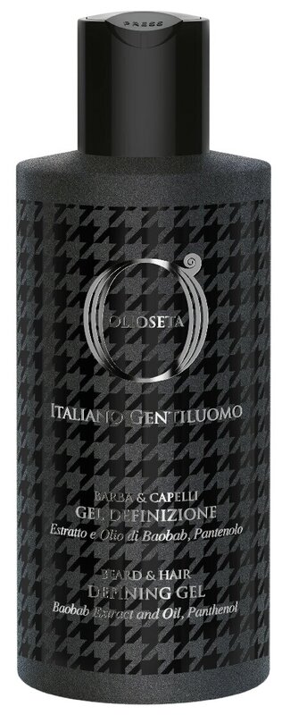 Гель для укладки волос и усов, 200 мл. - линия OLIOSETA ITALIANO GENTILUOMO