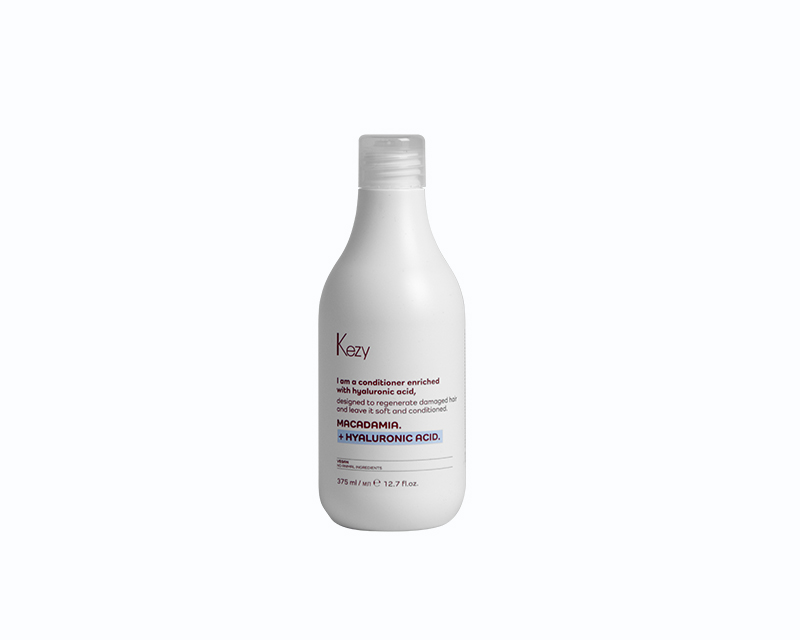 Kezy I Am MACADAMIA+HYALURONIC ACID Кондиционер для восстановления слабых и поврежденных, 375мл