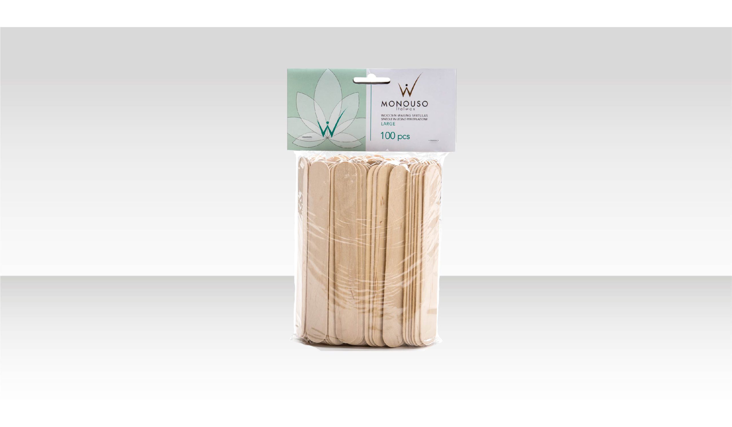 Шпатели деревянные стандарт ITALWAX, 100шт