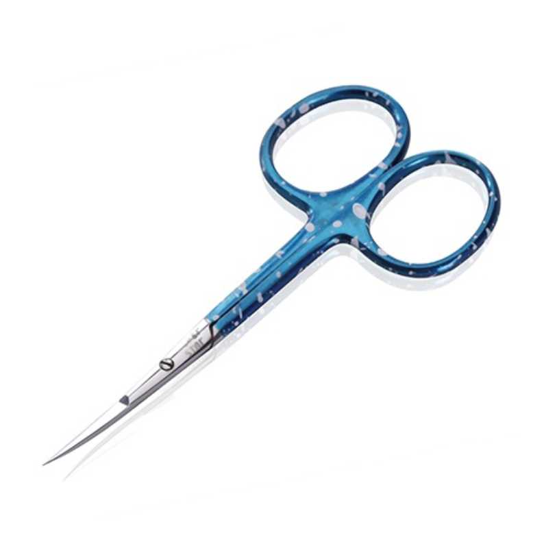 Ножницы для кутикулы, длинные тонкие лезвия, синее покрытие