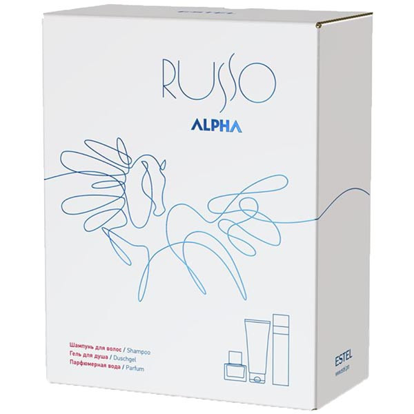 Парфюмерный набор ALPHA RUSSO (шампунь 250, гель 200, парфюмерная вода 50)