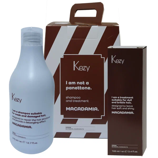 Kezy I am MACADAMIA  Рождественский  набор (масло для волос и шампунь) с макадамией