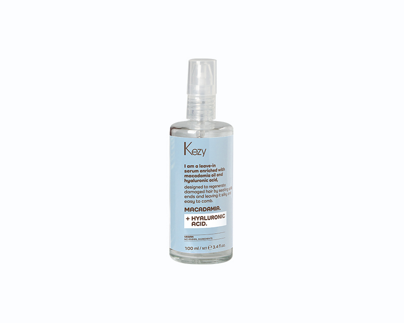 Kezy I Am MACADAMIA+HYALURONIC ACID Несмываемая сыворотка для восстановления слабых и повр, 100мл