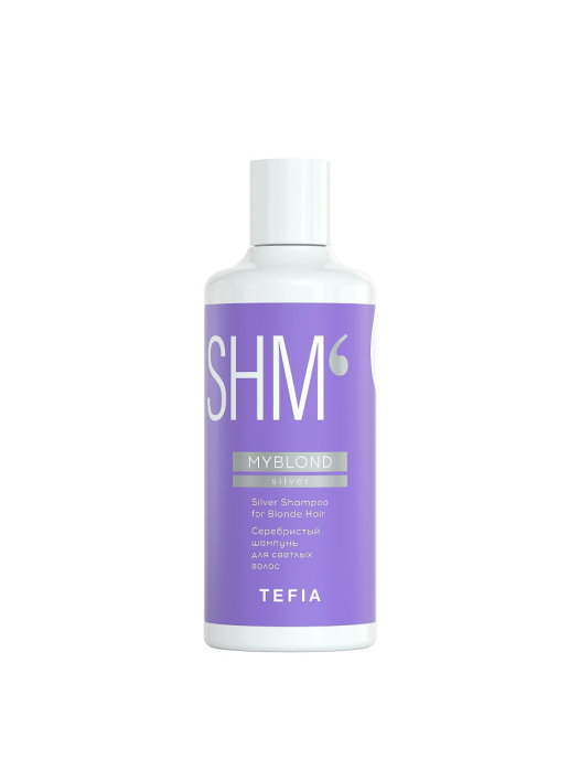 Серебристый шампунь для светлых волос MYBLOND Tefia,300 мл