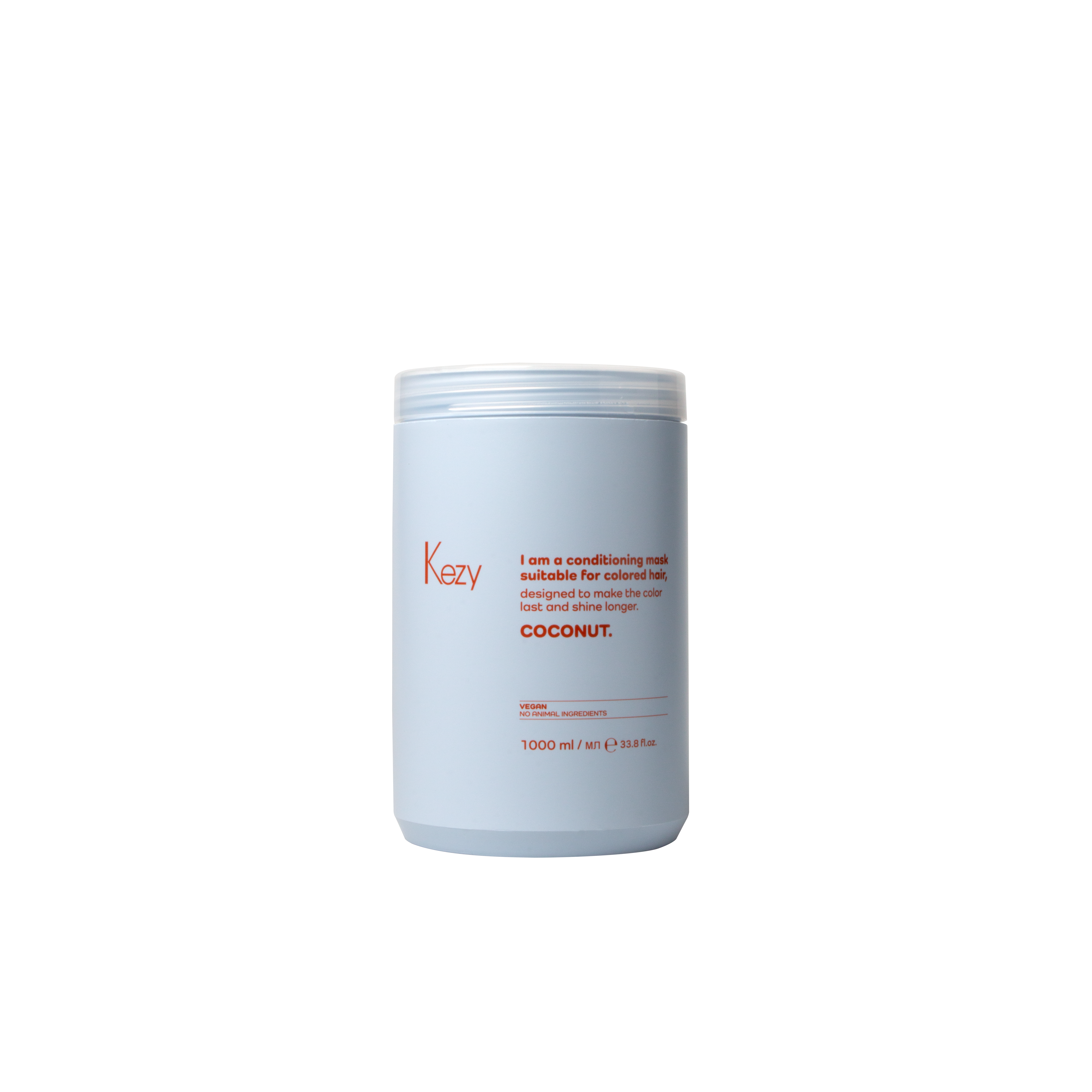 Kezy I am COCONUT Кондиционирующая маска с экстрактом кокоса для окрашенных волос, 1000 мл.