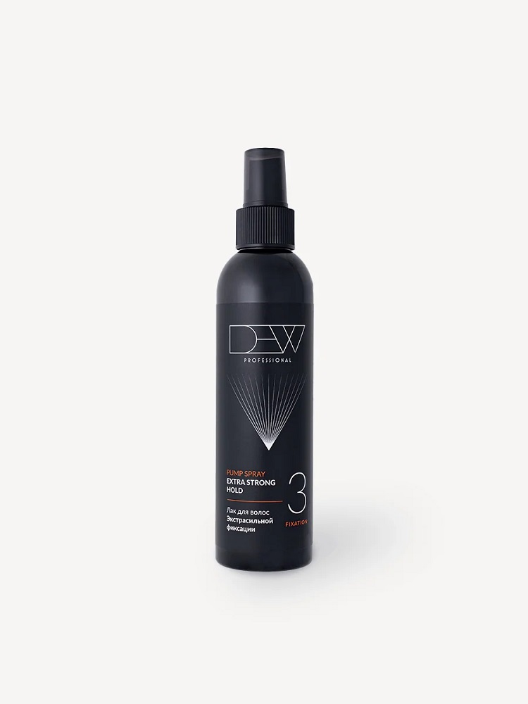 DEW PROFESSIONAL PUMP SPRAY БЕЗУПРЕЧНЫЙ СПРЕЙ экстрасильной фиксации (3) 200 мл