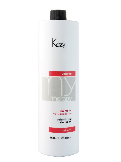 Шампунь для придания объема с морским коллагеном Kezy MT Volume Volumizing shampoo 1000 мл 