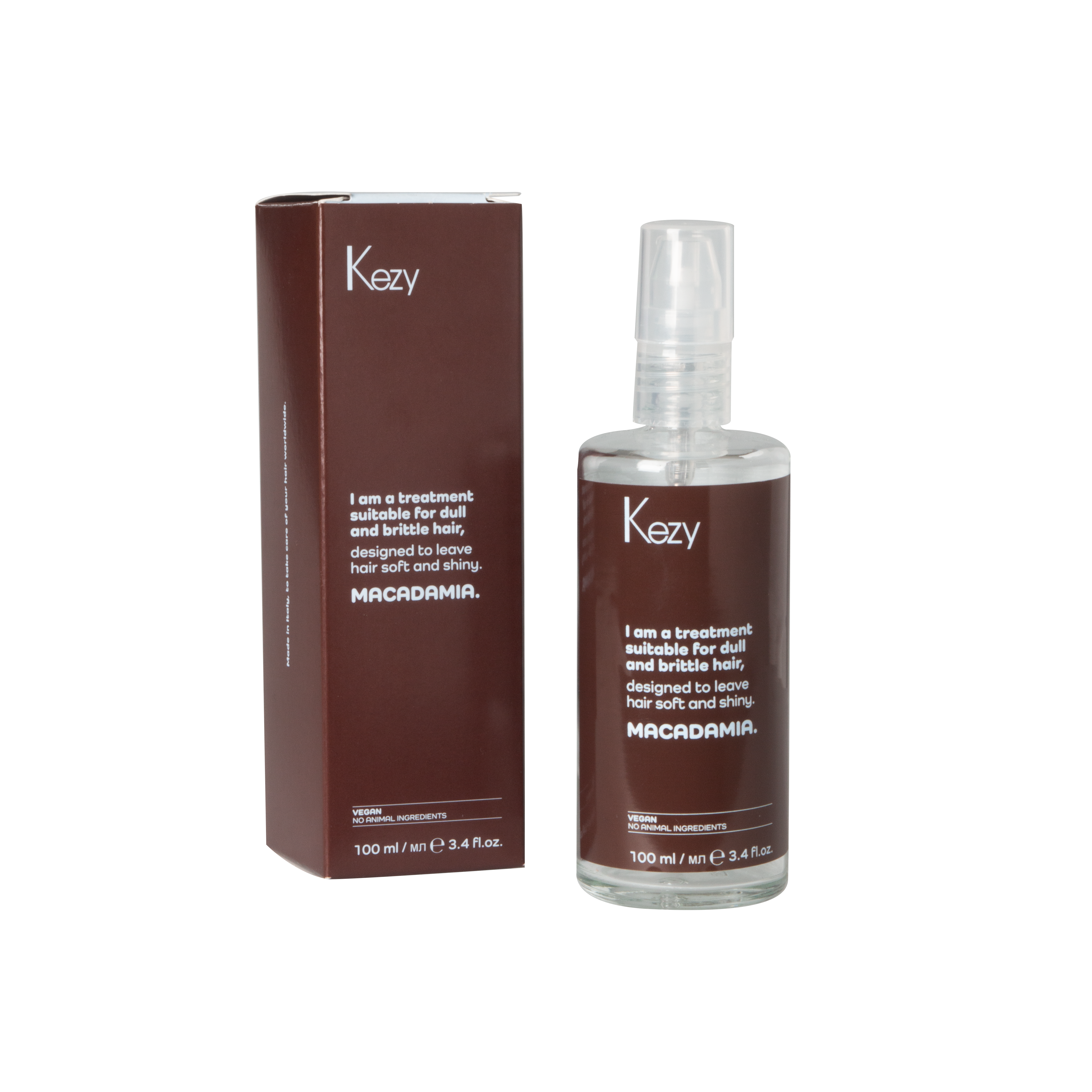 Kezy I am MACADAMIA Масло для волос с макадамией для тусклых и ломких волос, 100 мл.